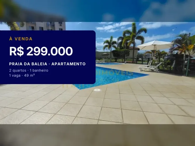 Apartamento Completo na Praia da Baleia Ideal para Investir!