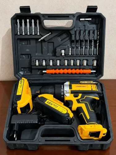Furadeira Parafusadeira Sem Fio 48v Max Com Bateria De Lítio NOVA