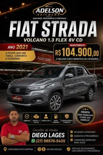 Fiat Strada Volcano 1.3 Flex 8V CD 2021