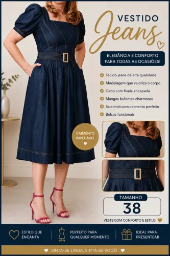 Vestido Jeans lindíssimo