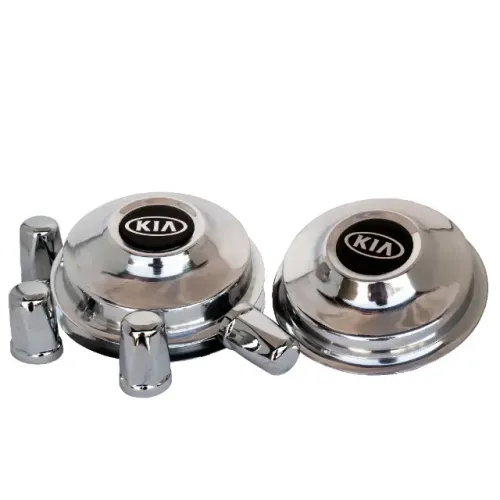 Calota Alumínio Kia Bongo + 20 Capas de Porca Belga 23mm Cromadas