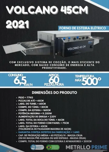 Forno volcano 45 cm 2021