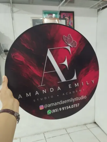 Placas com a sua marca
