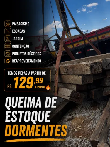 Madeiras dormentes a partir de 129,99
