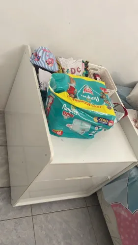 Cômoda infantil branca 