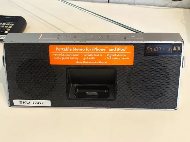  ANTIGA caixa de som portátil com dock -FM Altec Lansing InMotion Classic (iMT620