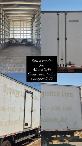 Baú de caminhão 3/4 e de toco de 6 metros e de 9 metros 