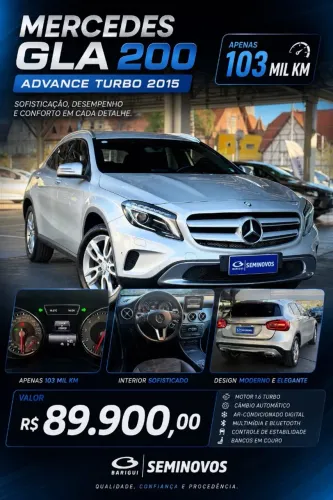 Mercedes-Benz GLA 200 Adv. 1.6/1.6 TB 16V Flex Aut. 2015