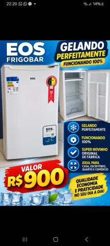 Frigobar gelando