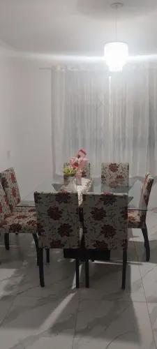 Mesa de vidro 7 cadeiras