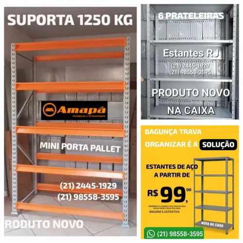 Estantes Metálicas a partir de R$99,00