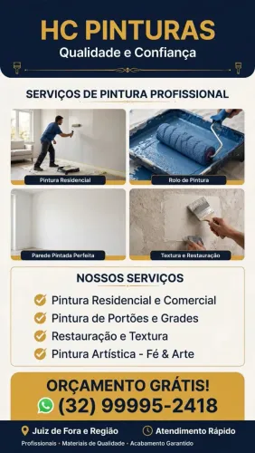 HC PINTURAS. Qualidade e respeito pelo cliente