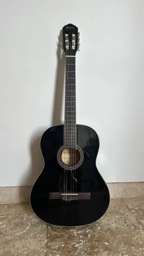 Violão Giannini GN-15 BK Preto + Capa + Afinador + Palhetas