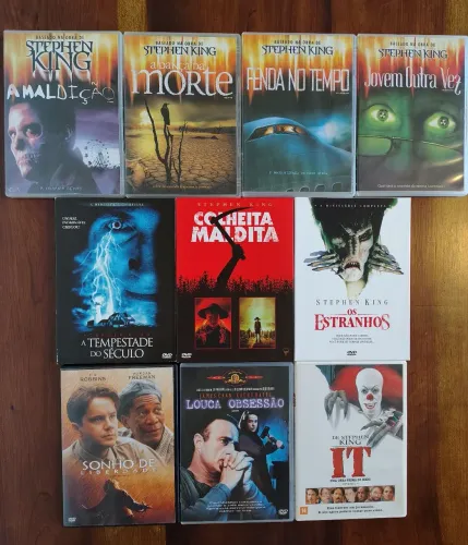 Coleção c/ 10 Filmes e Minisséries Originais Stephen King / Dvd