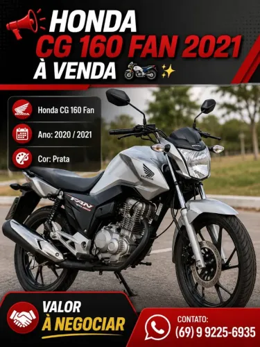Vendo CG fan 160 , em perfeito estado, negociável