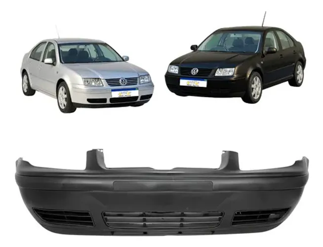 Parachoque Dianteiro Vw Bora 2000 A 2007 Preto Liso Novo