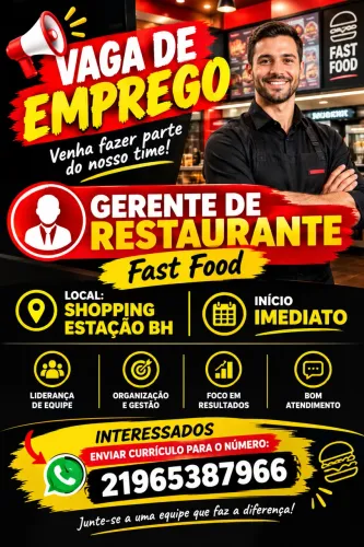Vaga gerente 