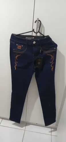 Jeans Selvagem Na etiqueta