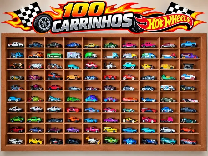 100 Carrinhos Hot Wheels, Mais Quadro
