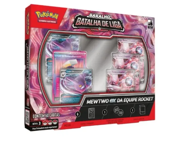 DECK POKÉMON MEWTWO EX EQUIP. ROCKET - ORIGINAL COPAG - LACRADO