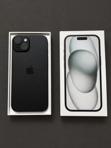 iPhone 15 preto com caixa original 
