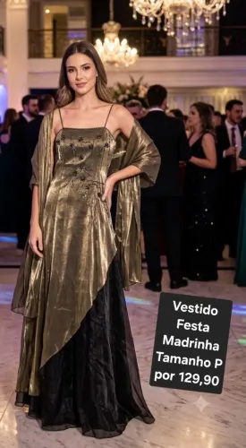 Vestido de festa madrinha