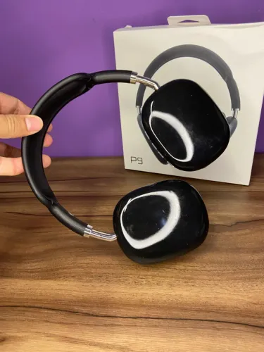 Fone de ouvido Headphone Bluetooth iOS Android P9 preto an7
