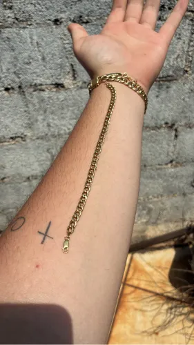 Pulseira grumet ouro 18k 750