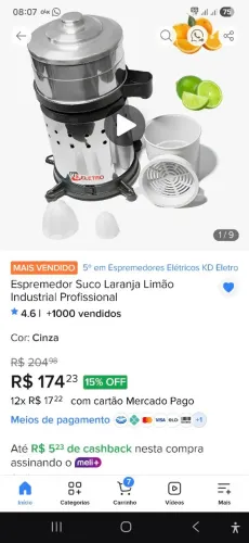 Espremedor suco laranja limão industrial profissional 