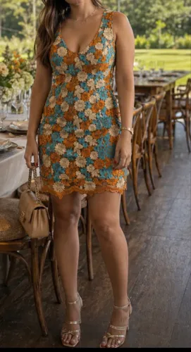 Vestido festa alta costura M