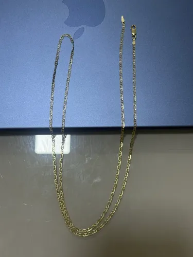 Corrente em ouro 18k nova (modelo piastrine)