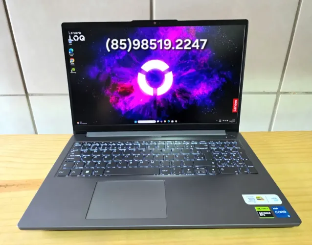 Notebook Lenovo LOQ i5 16GB RAM DDR5 RTX 3050 6GB SSD 512GB M.2 Até 10x Sem Juros. 