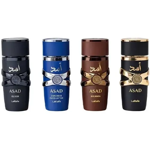Perfume Árabe Original Lattafa Asad Collection Kit 4x25ml EDP