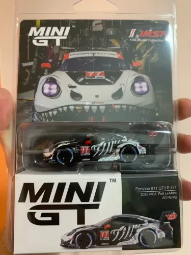 Porsche 911 GT3 R #77 2025 IMSA Petit Le Mans AO Racing Mini GT
