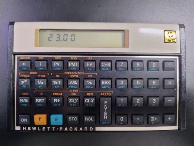 Calculadora financeira HP 12C