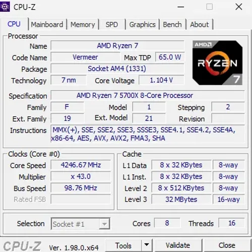 Desktop Gamer - Ryzen7 - Placa de Video 8GB RX6600