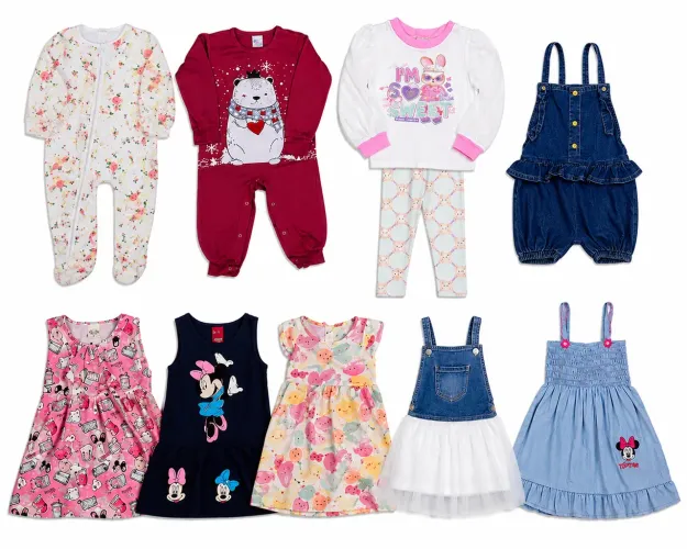 Lote Roupa Infantil Menina 9 A 18 Meses Muito Novo