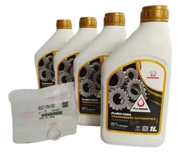 Kit 4 Litros de Óleo do câmbio CVT - 2a Geração - original Honda