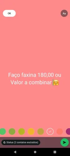 Faxina valor a combinar 
