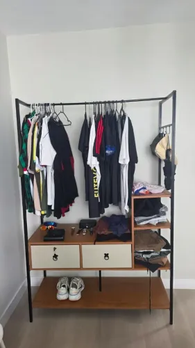 Closet Industrial em Aço e MDF | 2 Gavetas | Excelente Estado