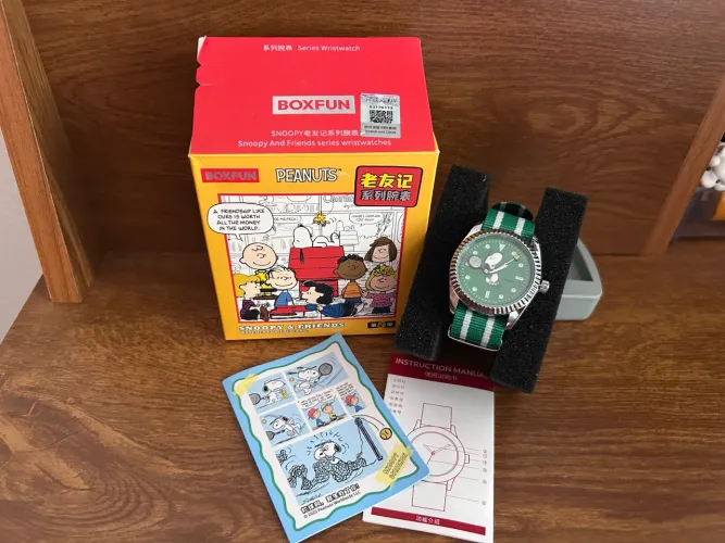 Relógio Snoopy BOXFUN - Exclusivo | Novo