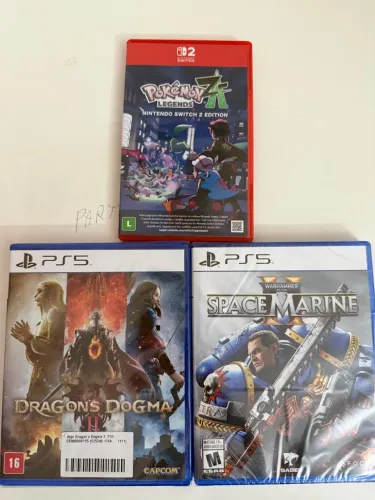 Jogos ps5 lacrado e switch 2