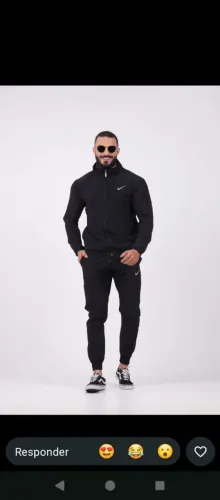 Conjunto masculino. Corta vento. Disponível p ao g1