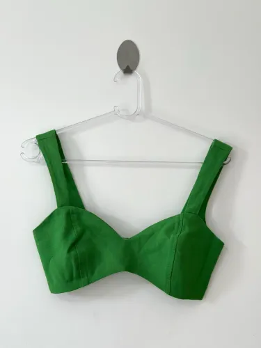Cropped verde bandeira