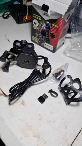 Suporte celular garra carregador p moto turbo stallion