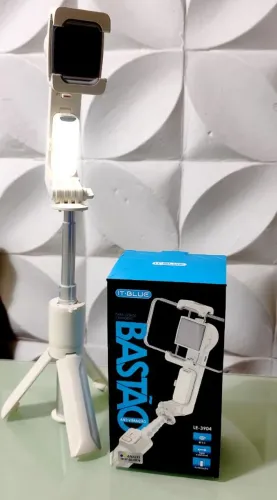 Bastão de selfie com instabilizador 