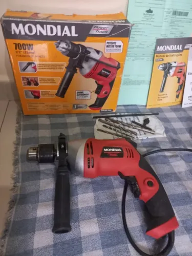 Furadeira Mondial Power Tools 700W 1/2 (13mm) + Acessórios | Curitiba