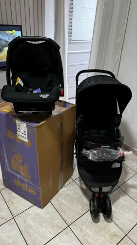 Carrinho de Bebê Cosco Toffy Travel System+Bebê Conforto | Estado de Novo (usado 3vezes)