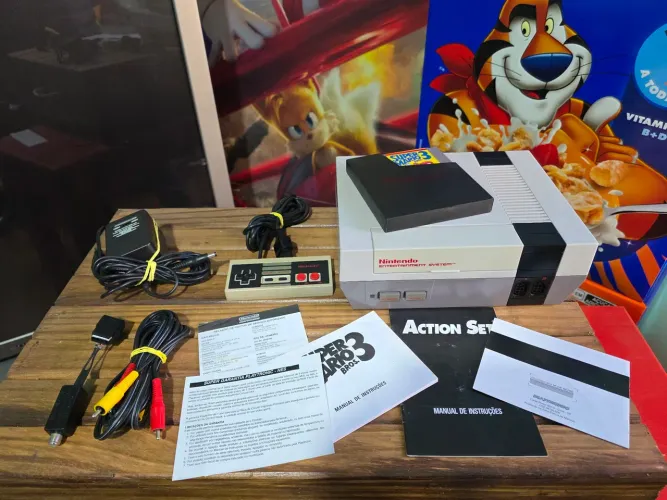 NES Playtronic 1994 com Nota Fiscal e Serial Batendo