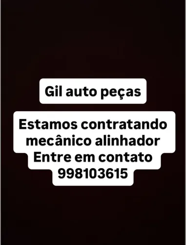 Estamos contratando mecânico alinhador